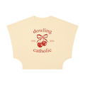 Women's Cropped Dolman "Cherry" T-Shirt
