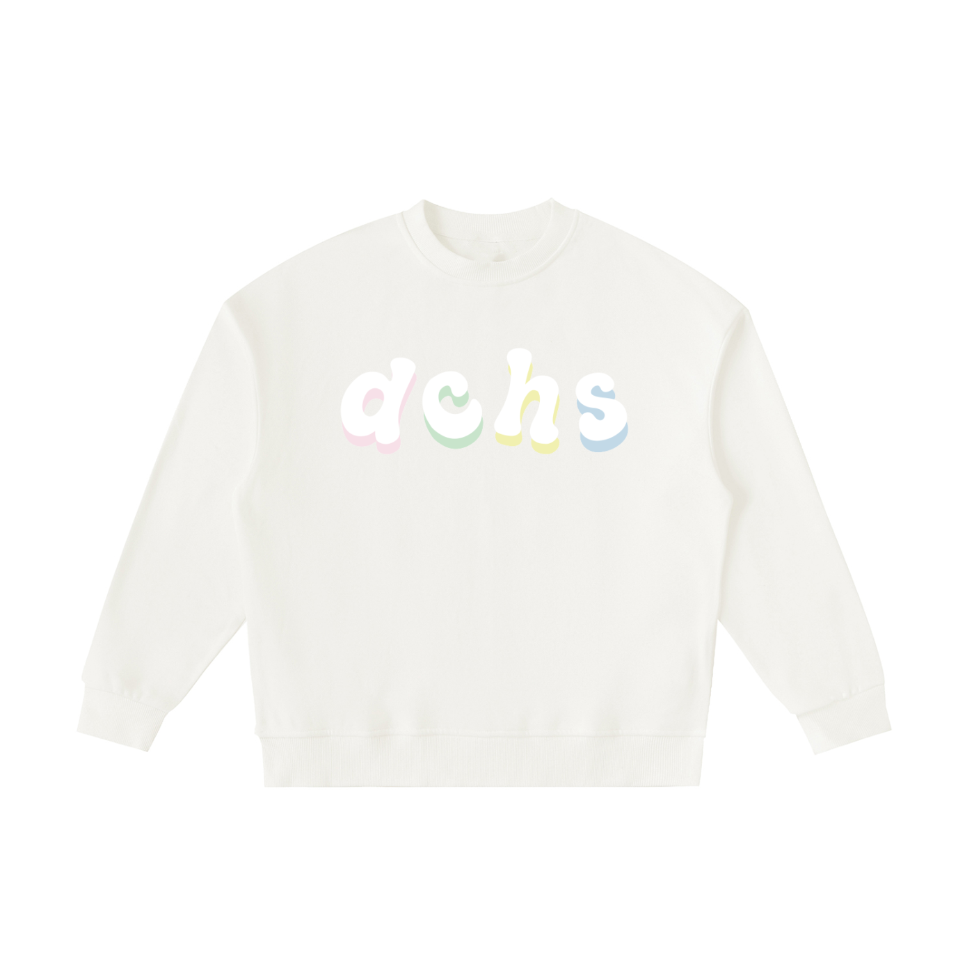 Kids' Lettered Pastel Crewneck Sweatshirt